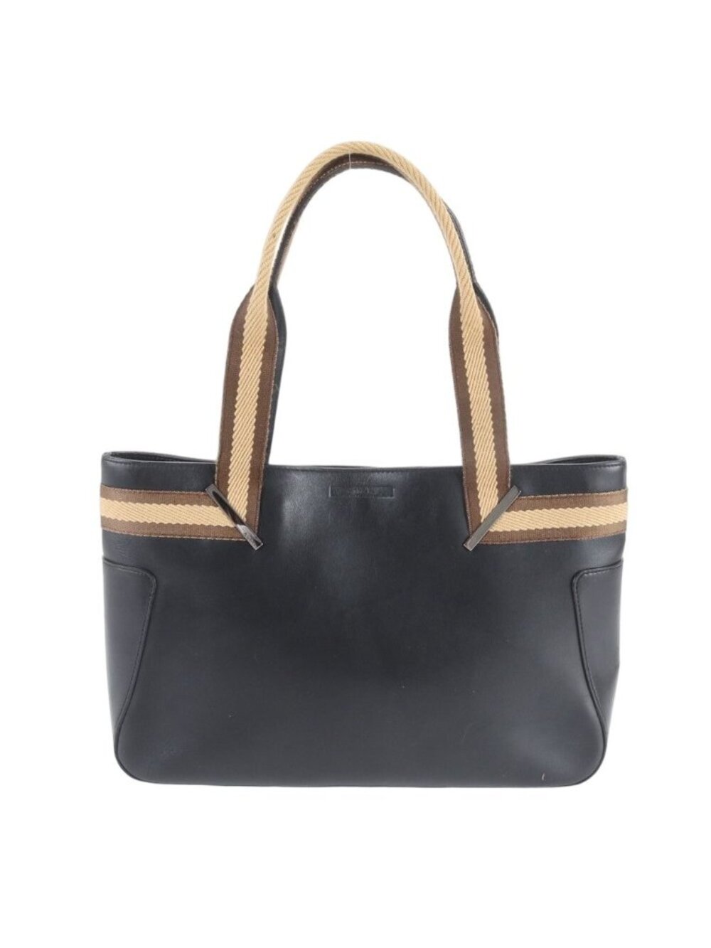 Gucci 002 Leather Tote Shoulder Hand Black Eie